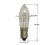 EGB® * Topkerze / Riffelkerze / Spitzschaftkerze * für Schwibbogen u. Lichterketten * 55 V 3W * innen + außen * 3 Stück