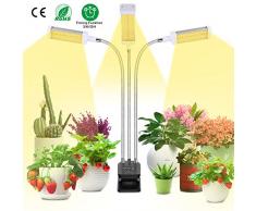 LED Pflanzenlampe, Vollesspektrum 72W Pflanzenlicht Wachstumslampe, 3 Timer 3/6/12H, Dimmbar 10 Lichtstärke, Grow Lampe, led Pflanzenleuchte für Zimmerpflanzen Gartenarbeit Gewächshaus Bonsais