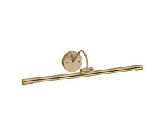 Premium LED Bilderleuchte in Messing 67cm lang verstellbar Jugendstil Premium Bilderlampe Wandleuchte