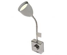 Multistore 2002 LED Steckdosenlampe Steckerleuchte mit Dimmer 32cm Bürolampe Steckdosenlampe Reiselampe Nachtlicht