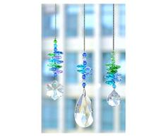 YUFENG Kronleuchter Kristalle Prismen Rainbow Crystal Suncatcher, 3er Set
