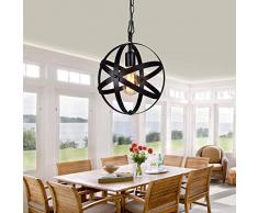 Restaurant Kronleuchter einfach Schmiedeeisen industrielle Retrostil, kreative Nordic Persönlichkeit Globus Kronleuchter (Style B)