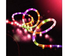 100 LEDs Solar Seil Lichterkette,KINGCOO Wasserdicht 39 ft/12 m kupfer Draht Outdoor Tube Lichterkette für Weihnachten Garten Yard Weg Zaun Baum Backyard (Multi)
