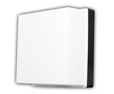 Wandlampe als Hausnummernlampe Lampe 23x23 cm schwarzes Unterteil