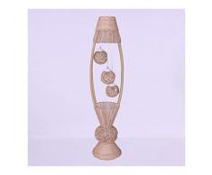 -Stehlampe Stehlampe Wohnzimmer Schlafzimmer kreative Nachtstehlampe LED Augenschutz Vertikale Stehleuchte Rattan gesponnene Lampe Stehlampe gewölbt