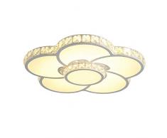 ZJZ Kristalldeckenleuchte, Moderne Wohnzimmer-Schlafzimmer-Raum-Blumen-Balkon-Korridorlampe Restaurant-Beleuchtung Größe: 50 * 7cm, DREI Farbe Verdunkelung