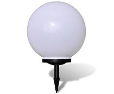 vidaXL Außenlampe Solarkugel Solarlampe Solarleuchte LED Solar 1 tlg. Kugellampe 50cm