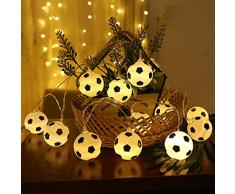 Fußball Schnur Lichter, Fußball geformte Seil Lampe MMTX LED lustige Schnur Lichter Innenfeenhafte Lichter Fußball Hauptdekorations Licht für Fußball Weltfeier 2018 Russland FIFA.