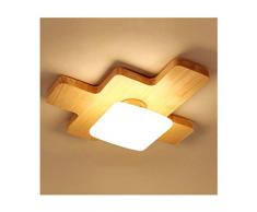 & Nordic Creativity Puzzle Deckenleuchte, Holz Kunst E27 Lampenfassung, Wohnzimmer Dekor Kinderzimmer Esstisch Bekleidungsgeschäft Deckenleuchten Deckenlampe Schatten (Color : Warm light)