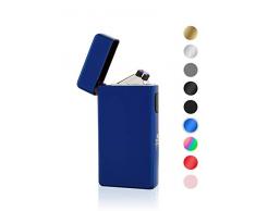 TESLA Lighter T13 Lichtbogen-Feuerzeug, elektronisches USB Feuerzeug, Double-Arc Lighter, wiederaufladbar, Blau
