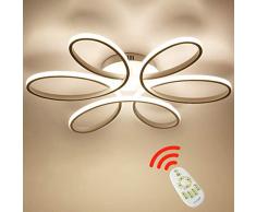 Moderne led deckenleuchte Weiß dimmbar 75 watt kreative blumenförmige deckenleuchte acryl aluminium lampenschirm gebogenes design wohnzimmer lampe beleuchtung 58cm*11cm