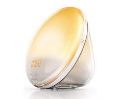 Philips HF3520/01 Wake-Up Light (Sonnenaufgangfunktion, digitales FM Radio, Tageslichtwecker) weiß