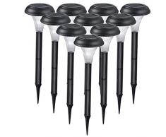 Solarleuchten für den Garten. 10 Stück. Perfekt für Garten, Balkon und Terrasse. Beleuchten Sie Ihren Außenbereich! Einfache Installation. Keine Kabel. Energie sparende LED Solarlampen. Lange Lebensdauer. Geld zurück Garantie