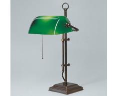 Bankerlampe Schreibtischlampe Berliner Messing Antik W2-99gr A