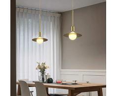 Licht Luxus Einfache Kupfer Saturn Kleine Messinglüster Bar Kreative Schlafzimmer Nacht Restaurant Kronleuchter Hängende Beleuchtung