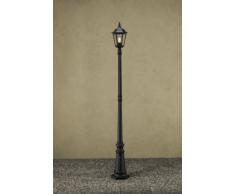 Konstsmide Firenze 7233-750 Mastleuchte / B: 25cm T: 25cm H: 220cm / 1x100W / IP43 / lackiertes Aluminium / matt-schwarz