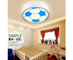 GFFORT Kinderzimmerlampe LED-Deckenleuchte für Jungen und Mädchen und einladende Räume Licht Energie Karikatur Licht Fußball Auge Pflege Kinderlampen (400mm * 90mm), weißes Licht , B