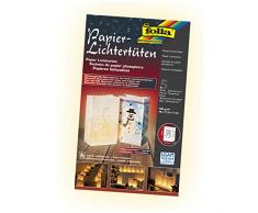 Folia Bringmann Luminarias Papier Lichtertüten Schneemann, 5 Stk.