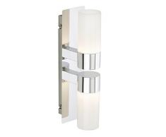 Briloner Leuchten LED Badezimmerlampe, Wandleuchte, Badlampe, Badleuchte, Badezimmerleuchte, LED Badleuchte, Badleuchten Decke, Badezimmerlampe Decke, Badleuchten Wand, Badlampe Spiegel