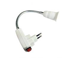 SODIAL E27 Gluehbirne Lampenfassung Steckdose Adapter Konverter LED Lampe Basisschalter 40cm Eu Stecker