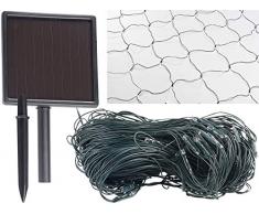 Lunartec LED Netz: Solar-LED-Lichternetz, 198 LEDs, kaltweiß, 3 x 3 m, IP44 (Solar LED Netz)