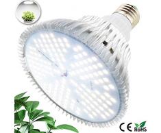 MILYN LED Pflanzenlampe 100W Tageslichtweiß Vollspektrum Pflanzenlicht E27 Led Grow Lampe, 150 LEDs Wachstumslampe für Gewächshaus,Innengärten,GrowBox,Zimmerpflanzen,Hydroponische Pflanzen wachsen