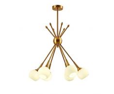 SPNEC Kronleuchter - kreative Persönlichkeit Bar Cafe Messinglüster Moderne Kronleuchter Gold-Industrie-Vintage-Decken-Lampe