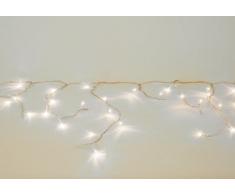 144er LED Lichterkette Eisregen Eiszapfen warm weiß Außen Weihnachtsbeleuchtung
