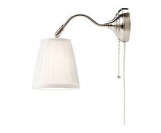 IKEA Wandleuchte Arstid nernickelt weiß Schirm 16 cm D Lampe Wandlampe