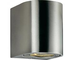 Wand Lampe Außen Leuchte Schutznorm IP44 Edelstahl silber Nordlux CANTO 77571034