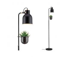Paulmann 79747 Stehleuchte Elric Pflanzenleuchte max. 20 Watt Stehlampe Schwarz, Kupfer Metall E27