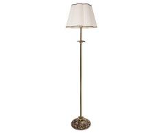 Premium Stehleuchte aus Messing bronziert Jugendstil E27 bis 60W 230V Wohnzimmer Lampe Leuchte innen Beleuchtung Bodenleuchte Bodenlampe