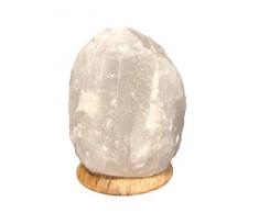 Weiß HALIT Salzlampe Salzleuchte Naturform Inklusive Salzlampenfassung CE E14+ Glühbirne 15 Watt (2-3 Kg)