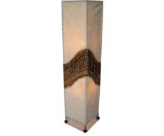 bambus-discount.com Stehleuchte Sumatra aus Kokosfaser und Rattan, Höhe 100cm - Thai Deko Lampe - Asiatische Lampen Stehlampe, Stehleuchte, Tischlampe, Wandleuchte, Deckenlampe, Lampenschirm