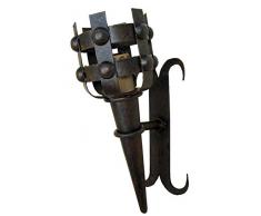 Wandlampe aus Schmiedeeisen, mittelalterlich, klein.