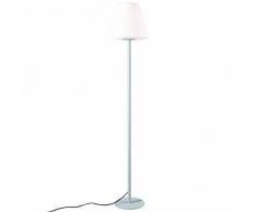 QAZQA Modern Stehleuchte Virginia für den Außenbereich Aluminium,Kunststoff,Metall Rund,Länglich / LED geeignet E27 Max. 1 x 40 Watt