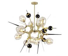 10 Flammig Pinsel Messing Lüster,Zeitgenössisch Gold Sputnik Pendelleuchte,Metallrahmen Unterputz Deckenlampe Zu Schlafzimmer A 10 Flammig