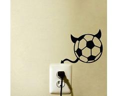 wanmeidp Fußball Lampe Schalter Aufkleber/Vinyl Aufkleber Aufkleber 1 9 * 9cm