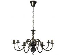vidaXL Metall Kronleuchter Pendelleuchte Deckenlampe Lüster Antik 8-flammig