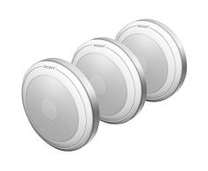 [neue Version] SOAIY 3er-Set LED Nachtlicht mit Touchsensor Dimmbar Batteriebetrieben Touch Lampe Schrankleuchte Küchenlampe Memory-Funktion Warmweiß 2700K