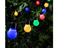 30er LED Party Lichterkette bunt Innen Außen Lights4fun