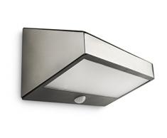 Philips myGarden 178114716 Greenhouse Solar LED Wandleuchte, Edelstahl, Bewegungsmelder