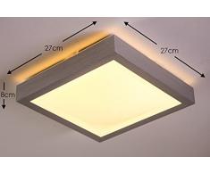 LED Deckenlampe Wutach eckig 880 Lumen 12 Watt 3000 Kelvin warmweiss - IP44 Badezimmer geeignet