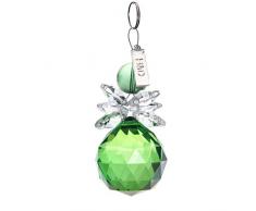 H&D 30 mm Drops Kronleuchter grün Kristallkugel Prism Sonnenfaenger zum Aufhängen