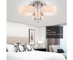 Wohltat Decke LED-Kristalldeckenlampe des modernen minimalistischen Wohnzimmer Schlafzimmer Kinderzimmer Beleuchtungsgeometrie (Farbe : 3 Köpfe)