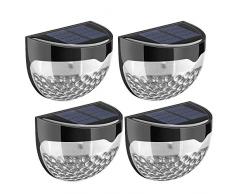 LED Solar Wandleuchte, Zaunlicht, dekoratives Licht Wasserdicht Solarleuchte Garten Wireless Außenleuchte, Garage, Treppe, Tür, Wand