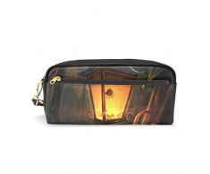 Eslifey Magische Laterne, leicht, tragbar, PU Leder, Schulstifteetui, Stifteetui, Stifteetui, für Kinder, wasserdicht, Kosmetiktasche, Make-up, Beauty Case