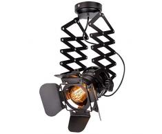 Mpotow Schmiedeeisen Scheinwerfer Pendelleuchte Antikes Industrielles Metall Teleskop Hängelampe Amerikanischen Retro Loft Restaurant Droplight Vintage Deckenleuchten Kronleuchter E27