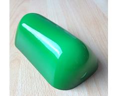 Lampenglas für Banker Lampe 15 cm, Ersatzschirm , Bankers-Glas ,Schirm ,Glas ,Glasschirm , Lampenschirm ,Ersatzglas für Bauhaus Stil ,Landhaus Tischlampe Leuchte in grün