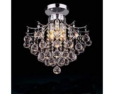 YBQ Sample Europäische Kristalllampe Kristalldeckenlampe Der Moderne Minimalistisches Wohnzimmer Schlafzimmer Esszimmer des Bekleidungsgeschäft Saugt Lampe 30cm, 40cm Fashion (Size : 30cm)